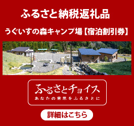 ふるさと納税返礼品｜うぐいすの森キャンプ場【宿泊割引券】